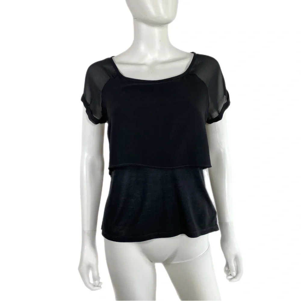 American Eagle Multi-Layered Black Top
